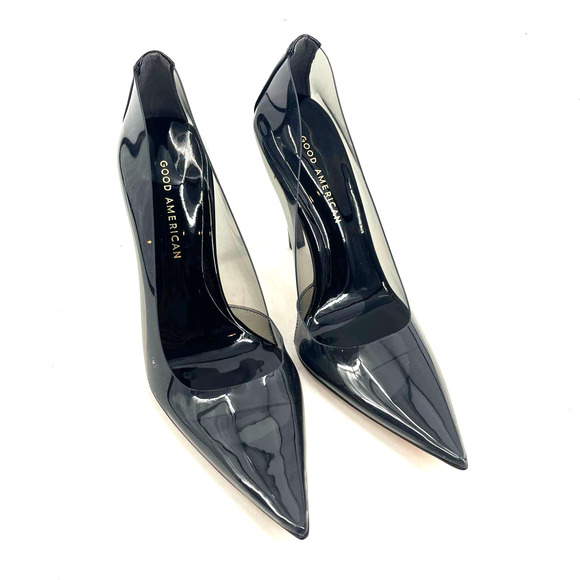 Good American Cinderella Pumps Light Smoke Size 9.5 GA275PB-E - Picture 1 of 10